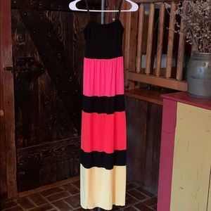 PinkBlush Colorblock Maternity Dress